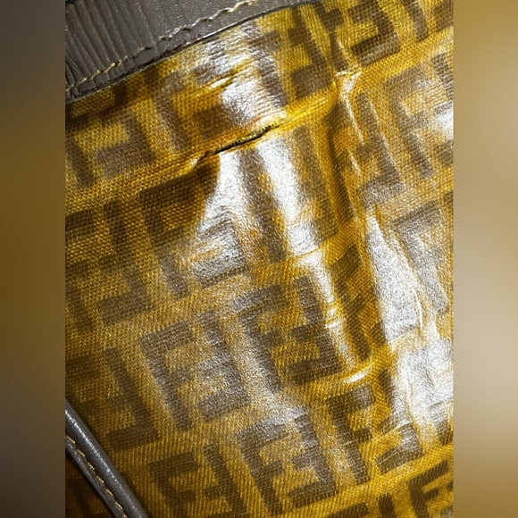 Fendi Tan and Brown Logo Crossbody Bag - Picture 13 of 13